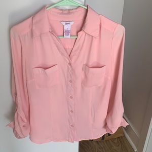Pink work blouse